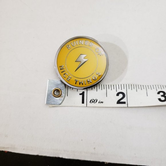 Dog collar badge Ruiner of Nice Things - Picture 2 of 6